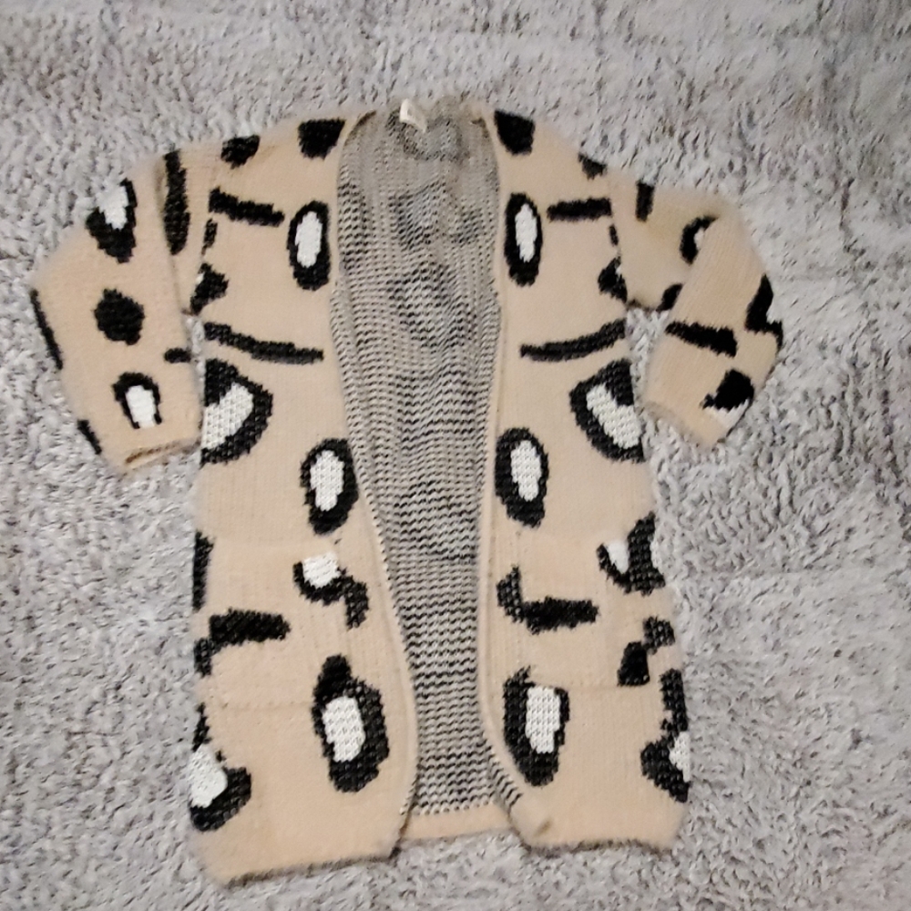 Leopard Print Sweater - image 1